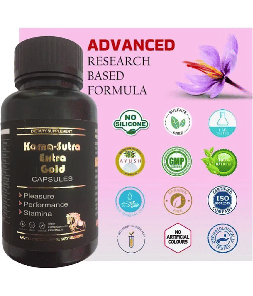 Kamveda- Kamasutra Gold Capsule, Pack of 60 Capsules