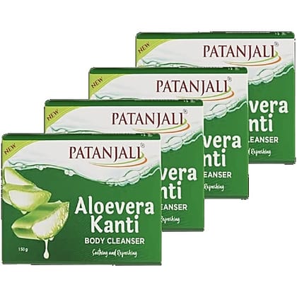 Patanjali Aloevera Kanti Body Cleanser 75 G (B 4 G 1 Free)