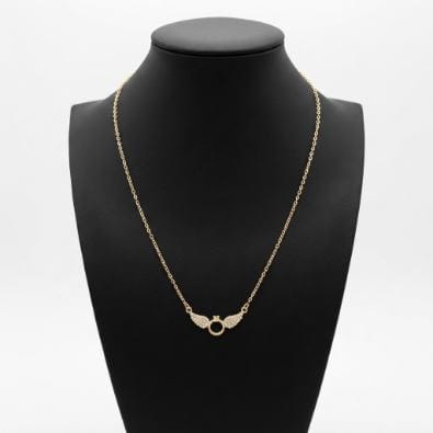 Winged Ring Necklace | Gold-Tone Anti-Tarnish Imitation Jewellery