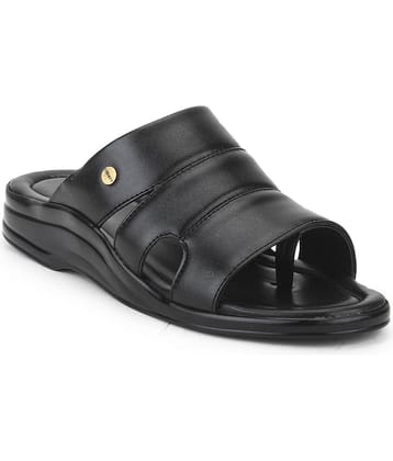 Liberty - Black Men's Leather Slipper