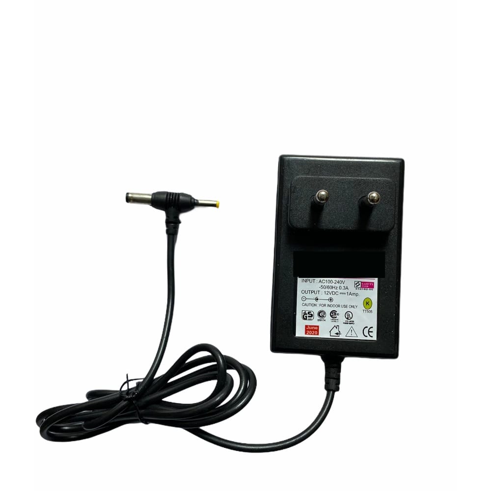 12V 1A Power Adapter, Power Supply AC Input 100 240 V and Output 12V 1A for Set Top Box-DTH Box, CCTV System, Router, Other Electronics and IT Gadgets with DC and Sony Pin (Black)