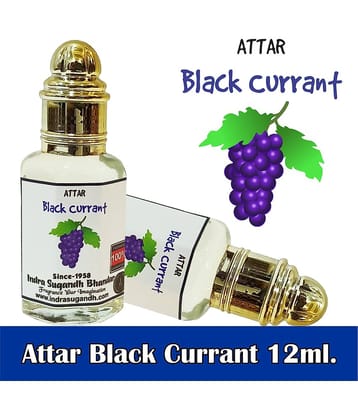 INDRA SUGANDH BHANDAR - Fruity Collection - Black Current Attar For Men & Women 12ml Pack Of 1
