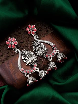 Morison Golden Fan Earrings Unique Design with a Bold Flair