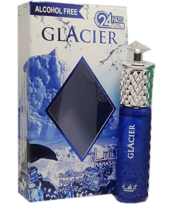 MANASIK  GLACIER  Concentrated   Attar Roll On 6ml .