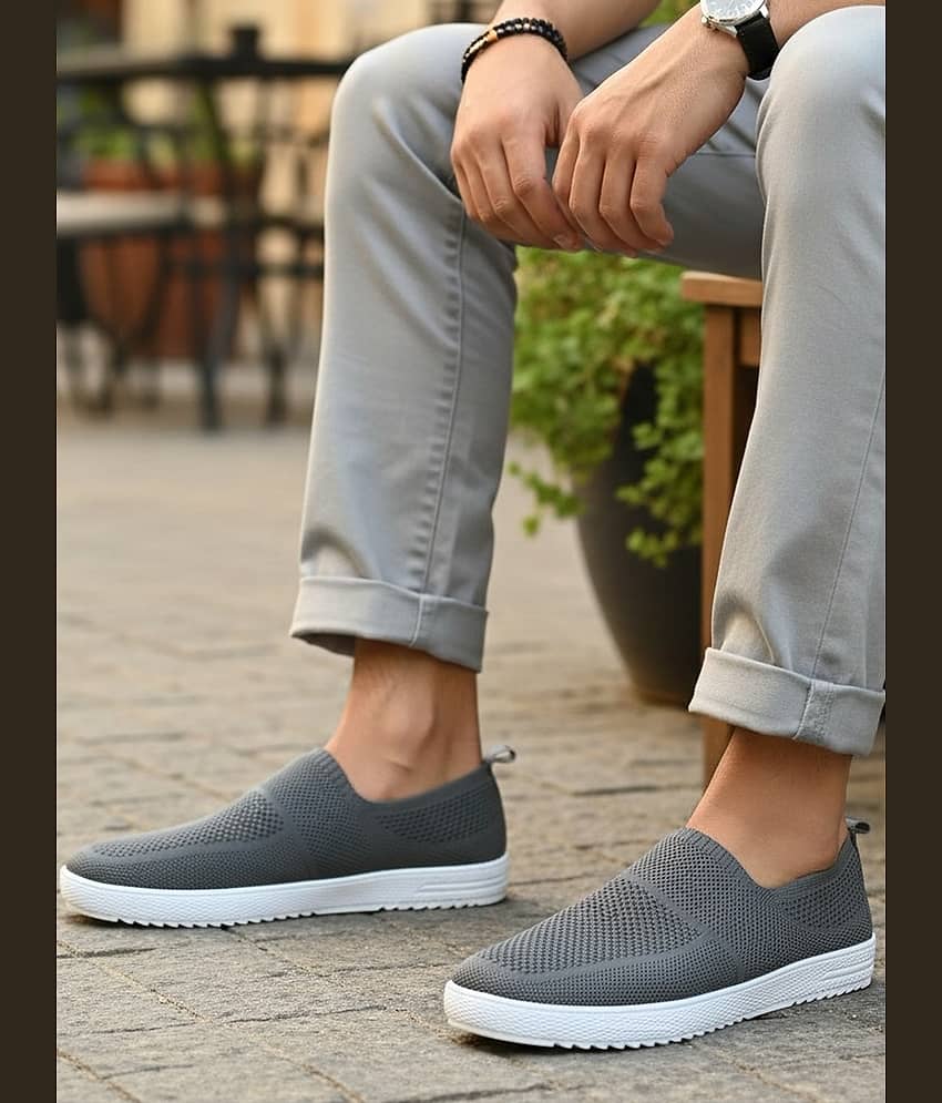 Prolific RDKL-CM566 Grey Men's Slip-on Shoes