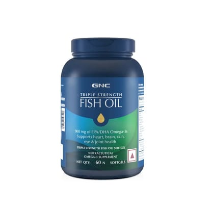 GNC Triple Strength Fish Oil-60 Softgels