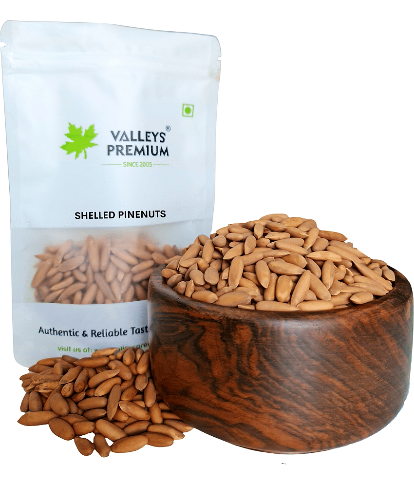 Valleys Premium Shelled Pinenuts 250 Grams (CHILGOZA)