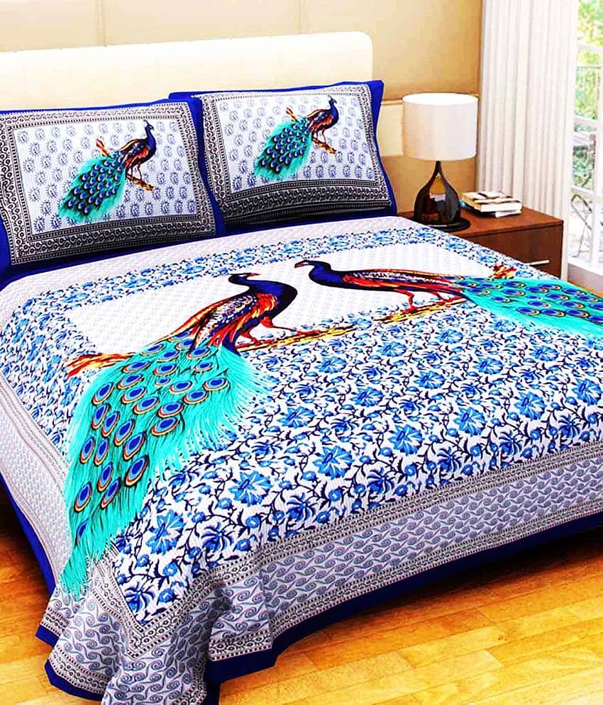 Bombay Spreads Cotton King Bedsheet ( Multi )