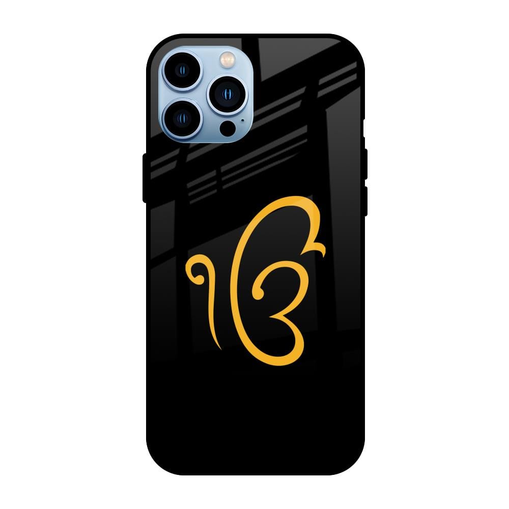 Luxury Fashion Initial Glass Case for iPhone 13 Pro
