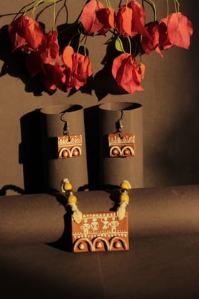 Tisser Black Warli Clay Jewellery – Premium Handcrafted Eco-Friendly Product