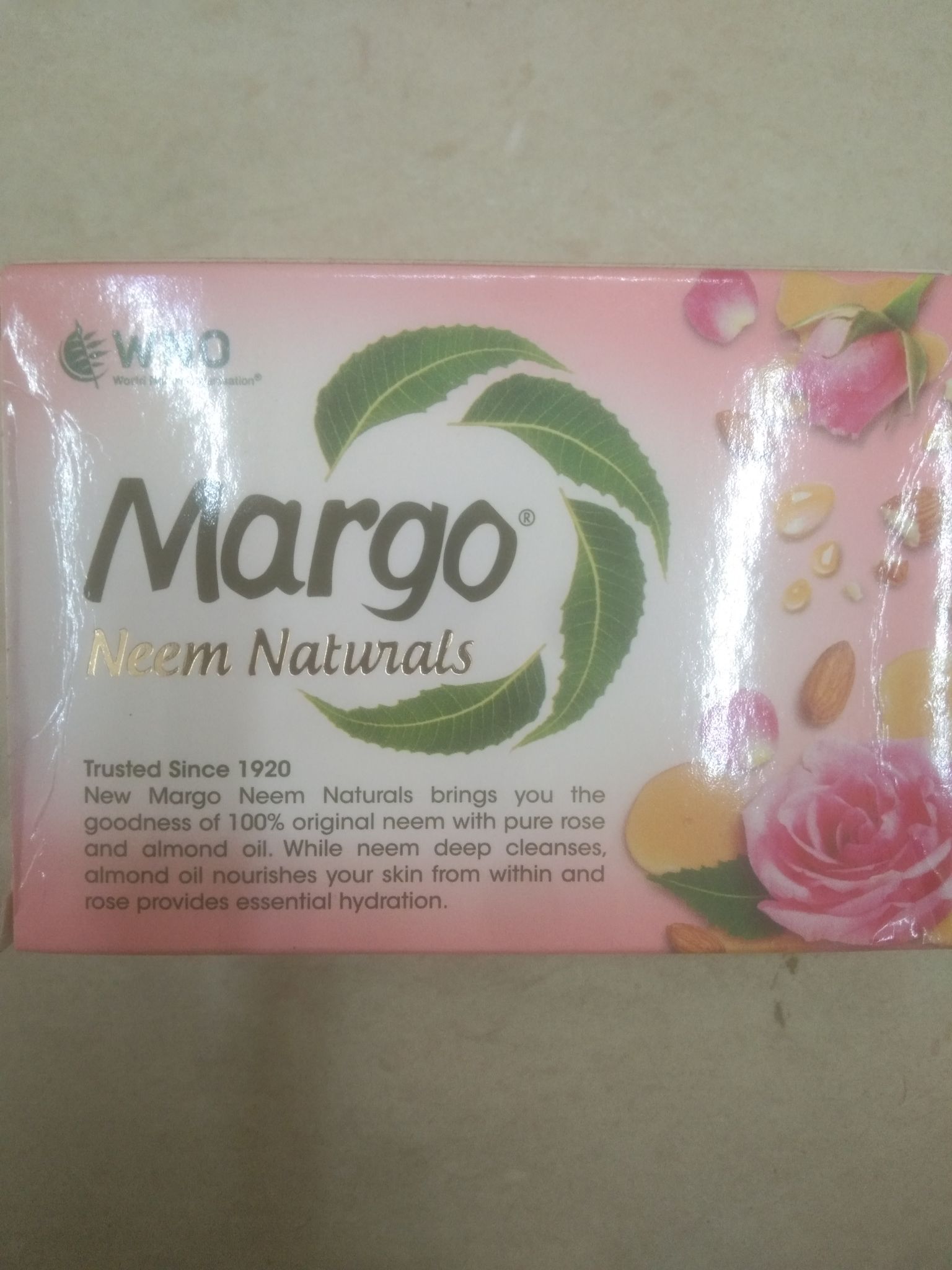 Margo Neem naturals With neem, almond oil & rose For clear & radiant skin 