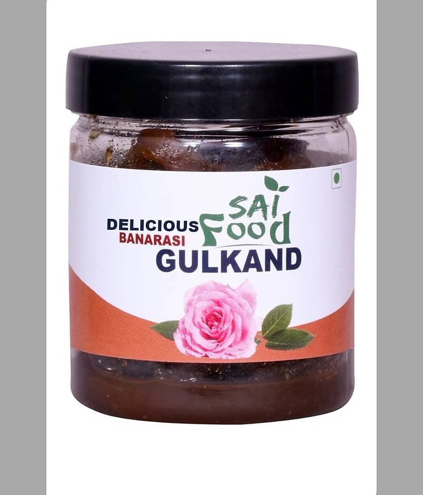 SAi Food DELICIOUS Banarasi Gulkand Made from Finest Rose Petals Finest Mixed Gulkand Pickle 250 g