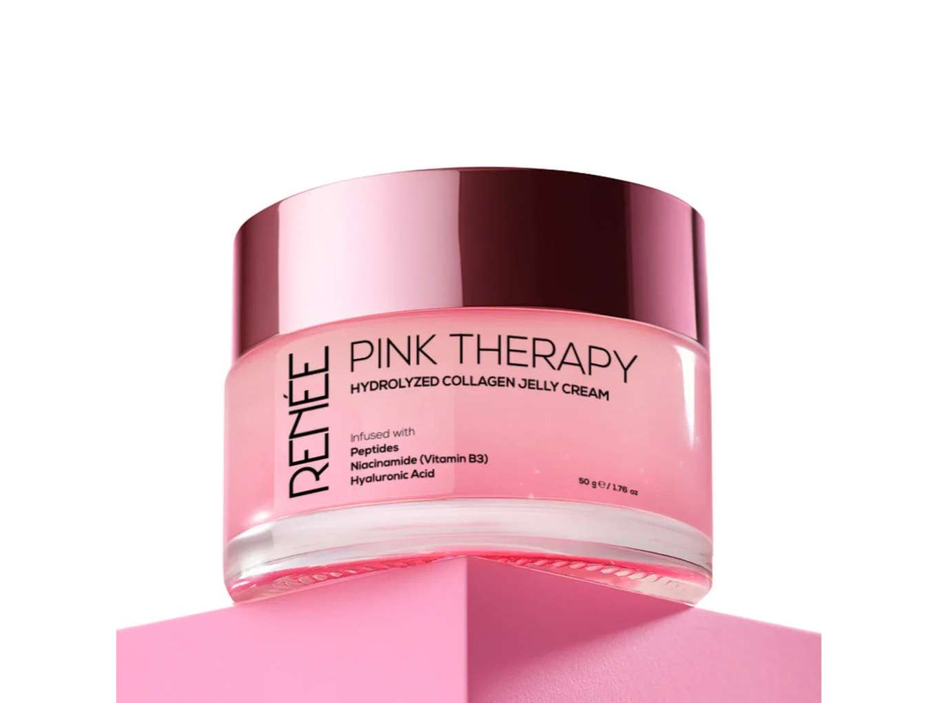 RENEE Pink Therapy Hydrolyzed Collagen Overnight Sleeping Jelly Mask for Anti-Aging&nbsp;&&nbsp;Hydrated&nbsp;Skin