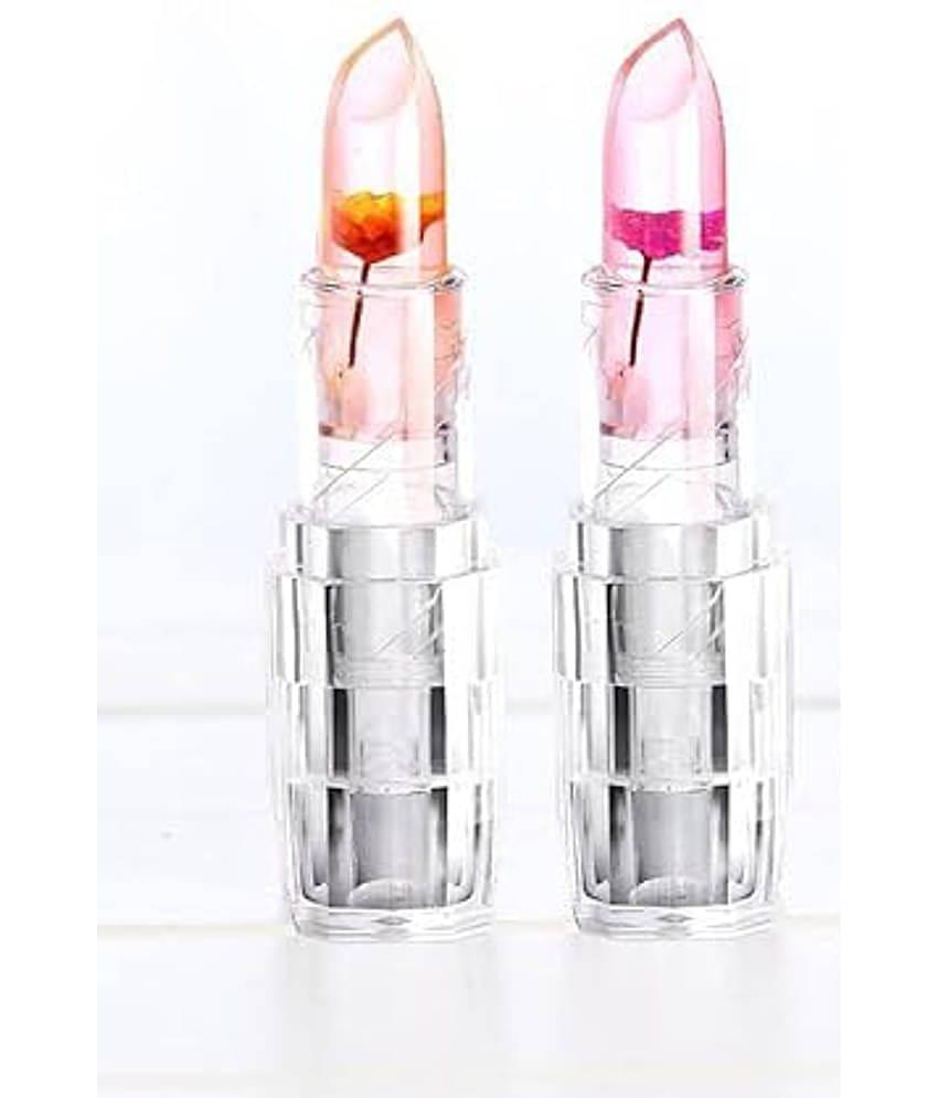 BLUSHIS Long Wear Jelly Flower Pink Matte Finish Lipstick (Pack of 2 )