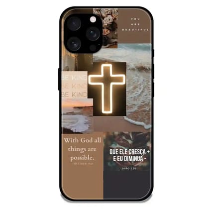Jesus Son Of God - Glossy Metal Silicone Case For Apple iPhone Models-Apple iPhone 16 Pro Max