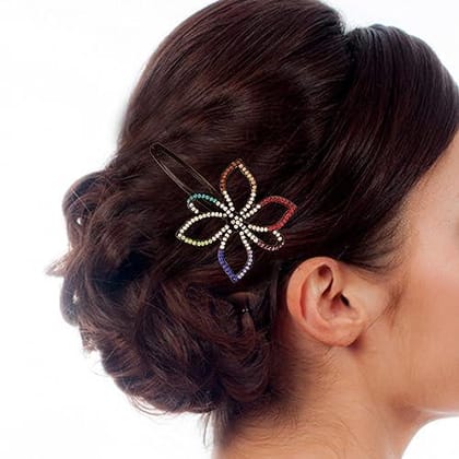 Premium Brass Tic Tac Hair Pin-ACTTFUD20CLRBLK