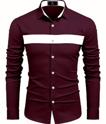 VERTUSY - Cotton Blend Regular Fit Black Men's Casual Shirt ( Pack of 1 )