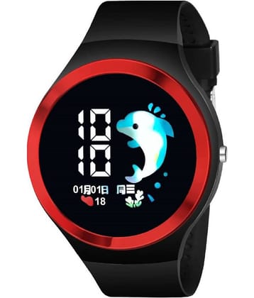 Renaissance Traders - Black Silicon Digital Men's Watch