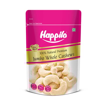 Happilo 100% Natural Premium 200g Whole Cashews  Whole Crunchy Cashew - Pack of 25