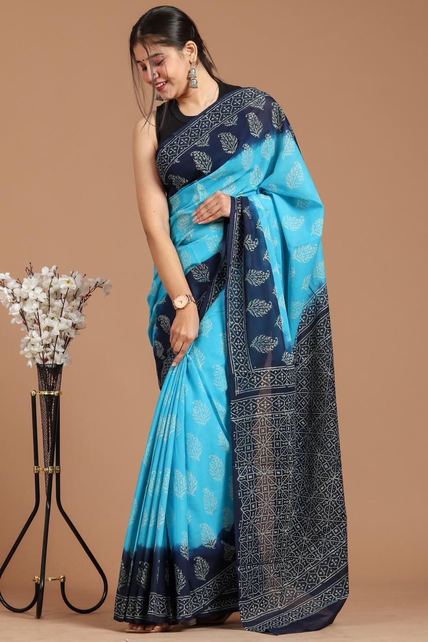 Jaipur Hand Block Print Saree