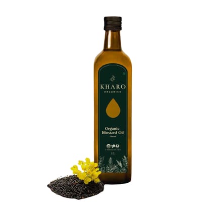 Kharo Organics Coldpressed Mustard Oil 1 Ltr