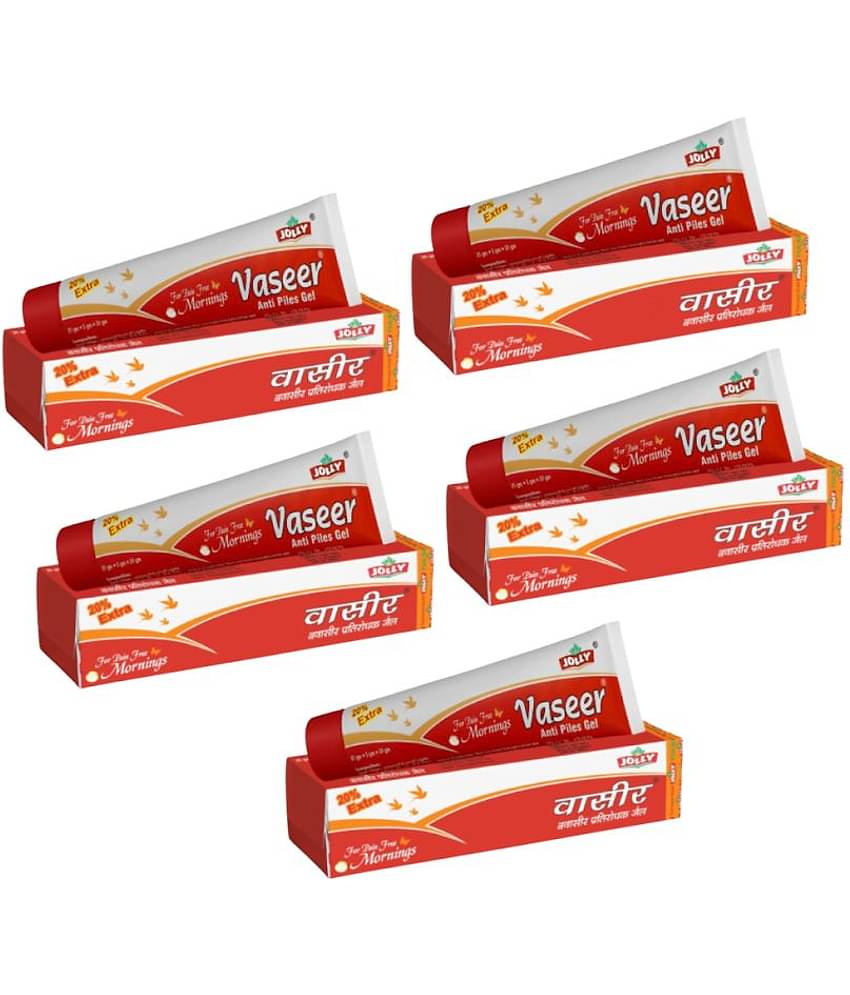 Jolly Pack of 5 Anti-Piles Vaseer Gel 5 Gm Pack of 5