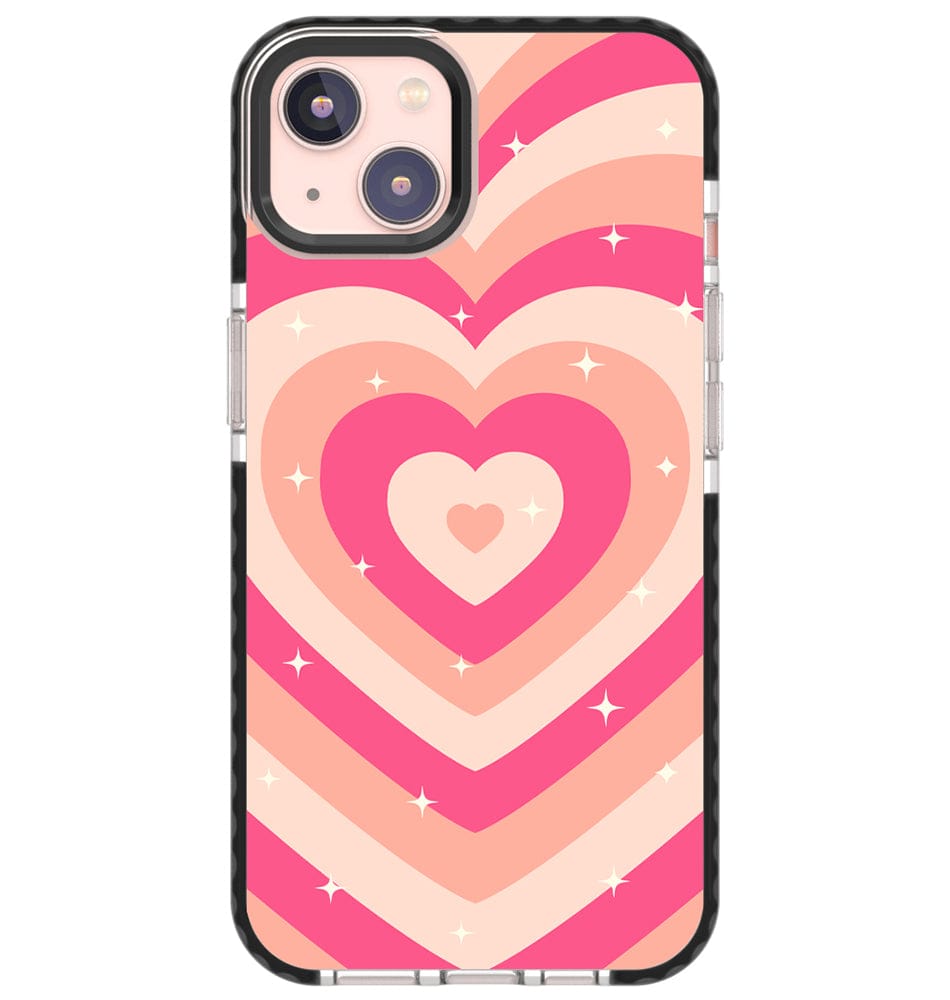 Heartbeat - Misty Rose-iPhone 15 Pro Max / Black