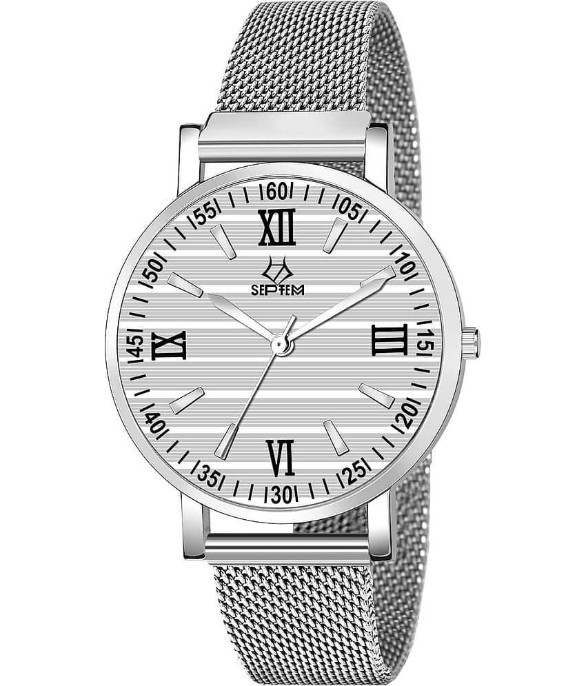 Septem Silver Metal Analog Men's Watch