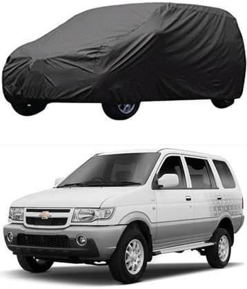Autoretail Grey Color Dust Proof Car Body Polyster Cover Polyster For Chevrolet Tavera