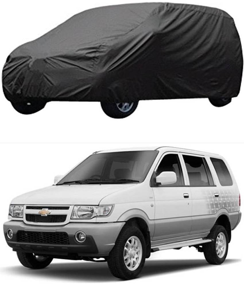 Autoretail Grey Color Dust Proof Car Body Polyster Cover Polyster For Chevrolet Tavera