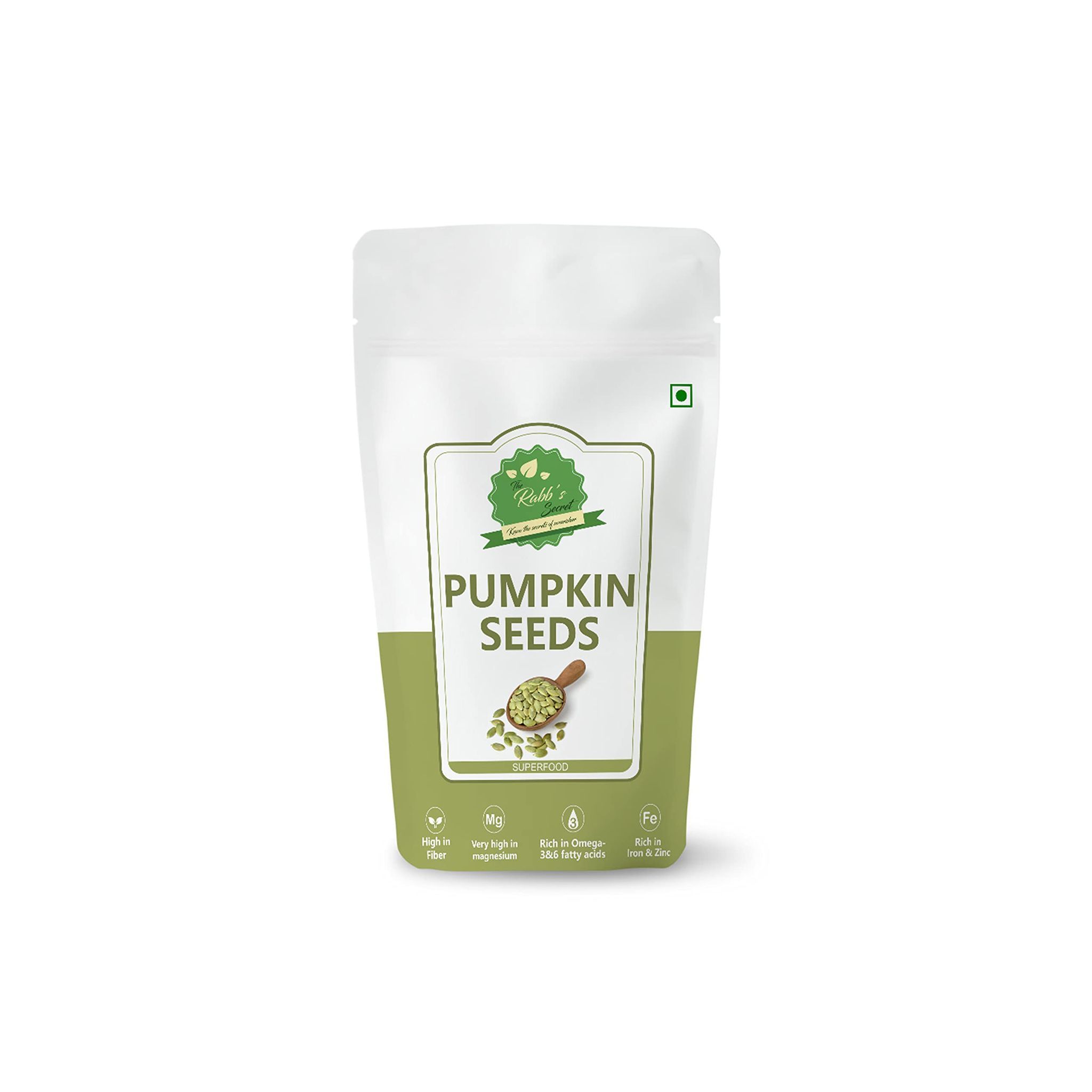 The Rabb's Secret Raw Pumpkin Seeds for eating 200 gm- AAA Grade |Protein Rich Superfood| (Pumpkin Seeds, 200gm)