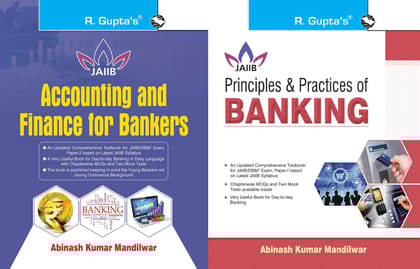 Accounting and Finance for Bankers + Principles & Practices of Banking: for JAIIB and Diploma in Banking & Finance Examination (Set of 2 Books) [Paperback] [Jan 01, 2020] Abinash Kumar Mandilwar