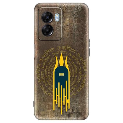 Om Namah Shivay Realme Narzo 50 (5G) Premium Embossed Mobile cover