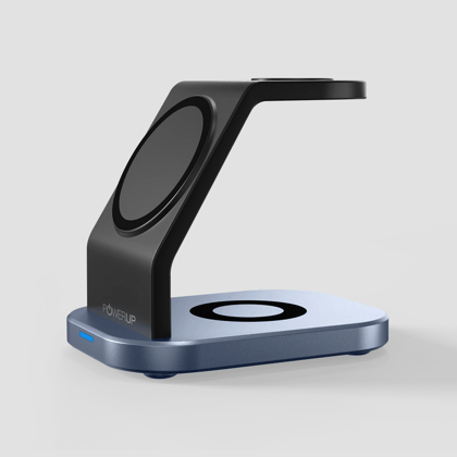 POWERUP 3IN1 23W MagSafe Wireless Charger for iPhone | AirPods | Watch - Black
