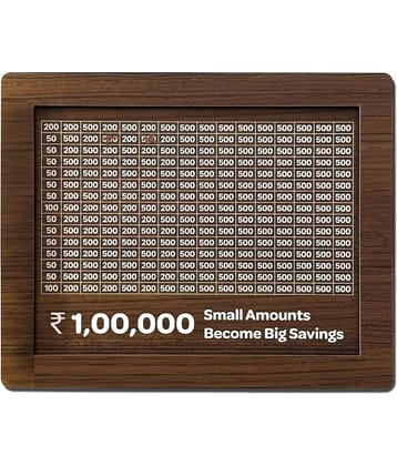 Midastra Engineered Wood Brown Piggy Bank ( Pack of 1 )