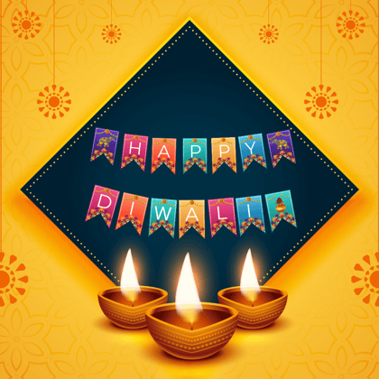 Happy Diwali Traditional Banner