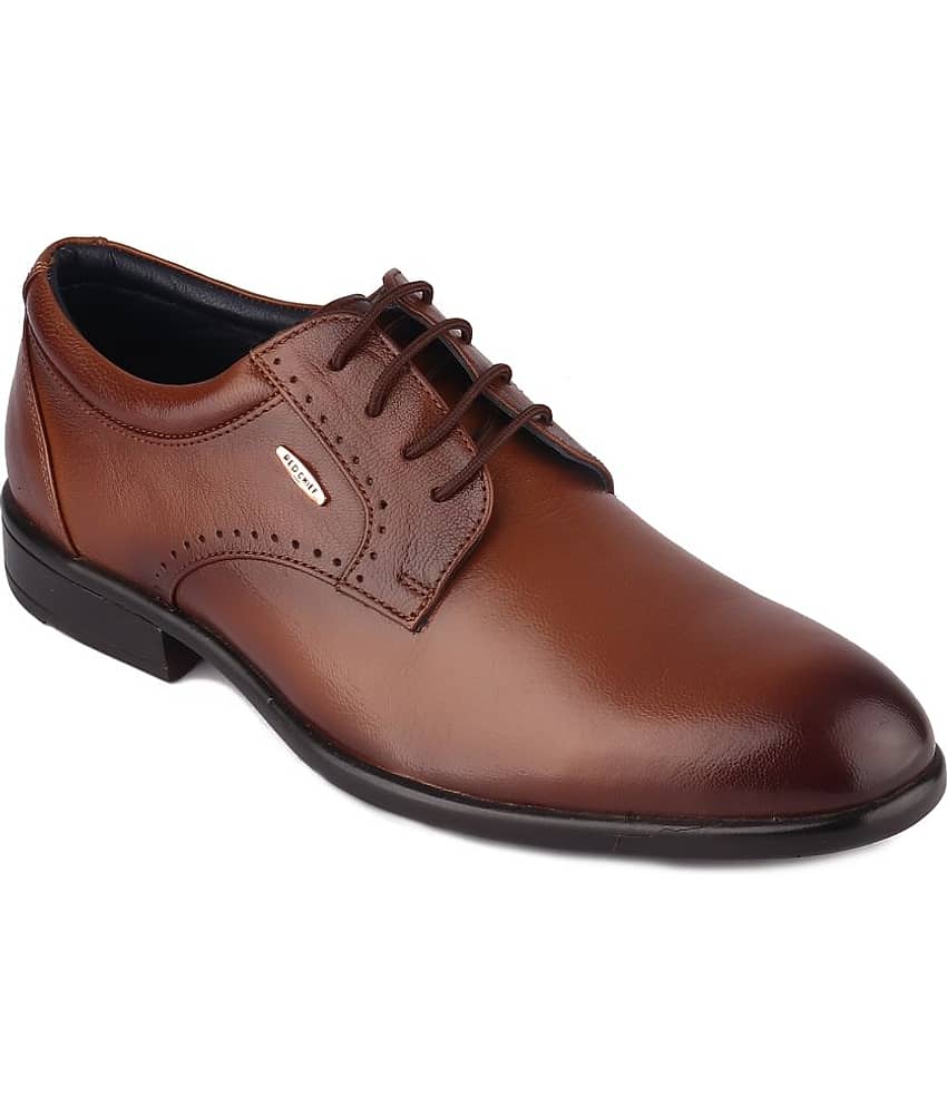 Red Chief Brown Men's Derby Formal Shoes