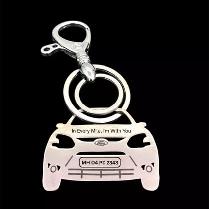 FORD IKON 1995 Keychain-Front View / Silver