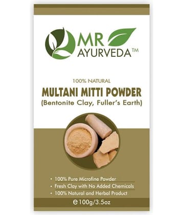 MR Ayurveda Multani Mitti Powder for Acne and Pimples Face Pack Masks 100 gm