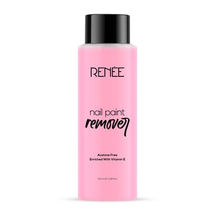 RENEE Nail Paint Remover, 100ml - Moisturizing, Acetone Free, with Vitamin E & Glycerin for Nourished, Stain Free Nails - Quick, Effective, Gentle Nail Polish Remover for All Types of Nail Polish RENEE Nail Paint Remover, 100ml - Moisturizing, Acetone Fr