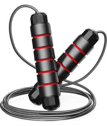 HORSE FIT Skipping Rope for Men, Women & Children - Jump Rope for Exercise Workout & Weight Loss - Tangle Free Jumping Rope for Kids (Multicolor) Material: Polyvinyl Chloride