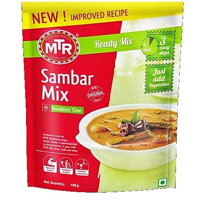 MTR Original Sambar Ready Mix, 180 g Pouch