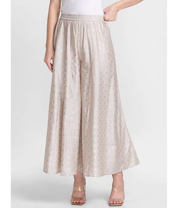 Globus - Off White Viscose Flared Women's Palazzos ( Pack of 1 )