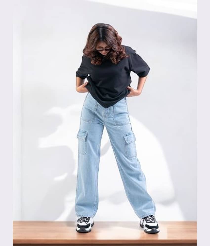 9x denims - Blue Denim Regular Fit Women's Jeans ( Pack of 1 )