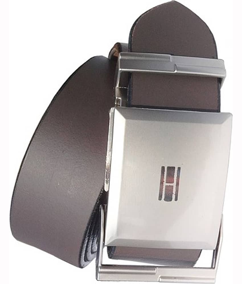 Wholesome Deal Brown Leather Auto Lock Buckle Belt