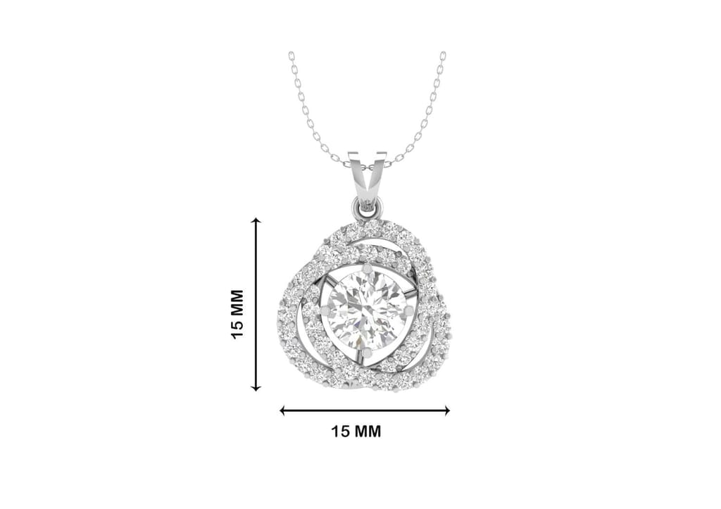 Twisted Together Solitaire Necklace