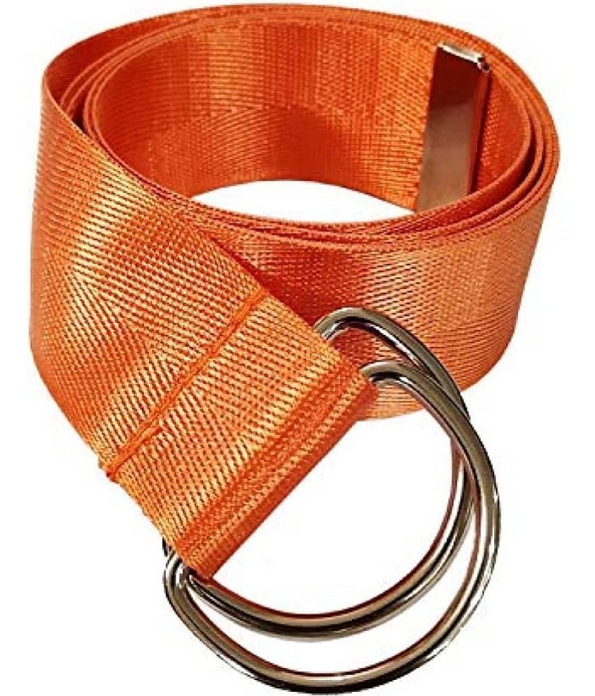 Livosorb - Orange Nylon Men's Casual Belt ( Pack of 1 )