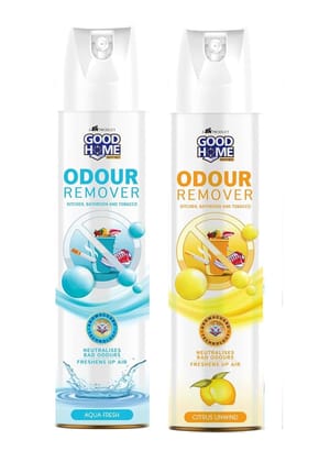 Good Home Odour Remover Aqua Fresh and Citrus Unwind (Pack of 2) Good Home Odour Remover Aqua Fresh and Citrus Unwind (Pack of 2)