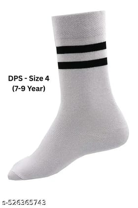 Delhi Public School (DPS) Lycra cotton Socks - Pack of 1 (7-9 Year)