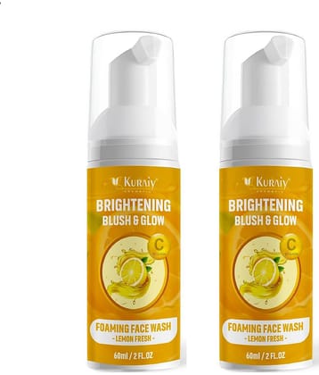 KURAIY Face Wash Cream With Natural Deep Moisturizing Face wash Tube pack of 2